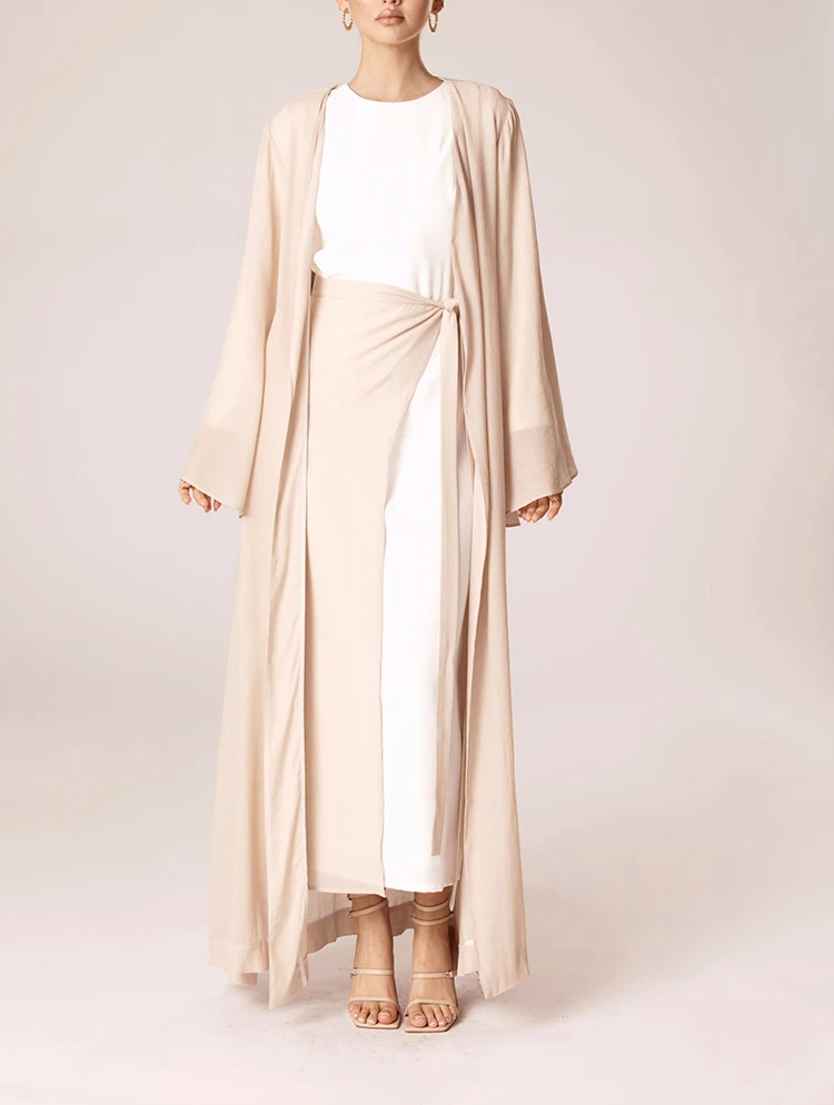 2022 M Muslim Women Dress Beaded Shiny Abaya Beige Woman Abaya Black Islamic Clothing Muslim Middle East Kimono Women