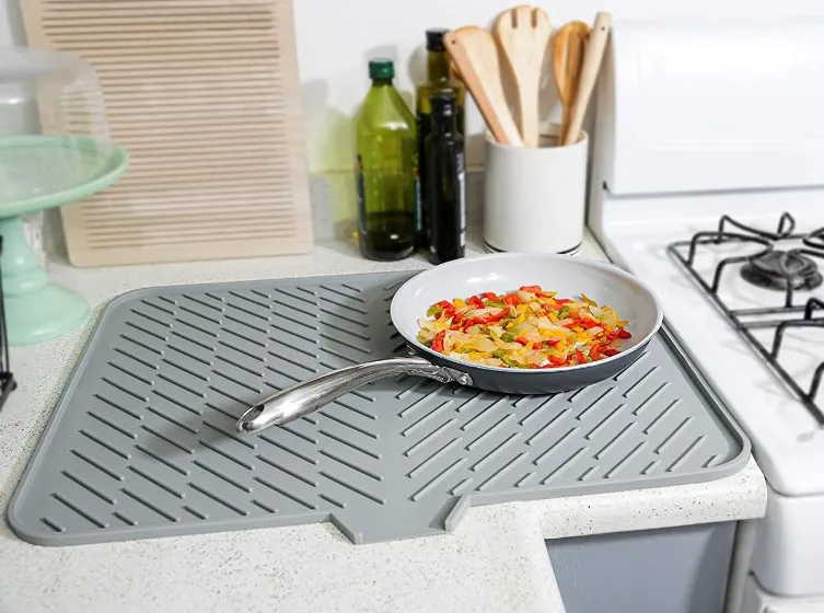 2022 новый силиконовый коврик для сушки посуды большой размер