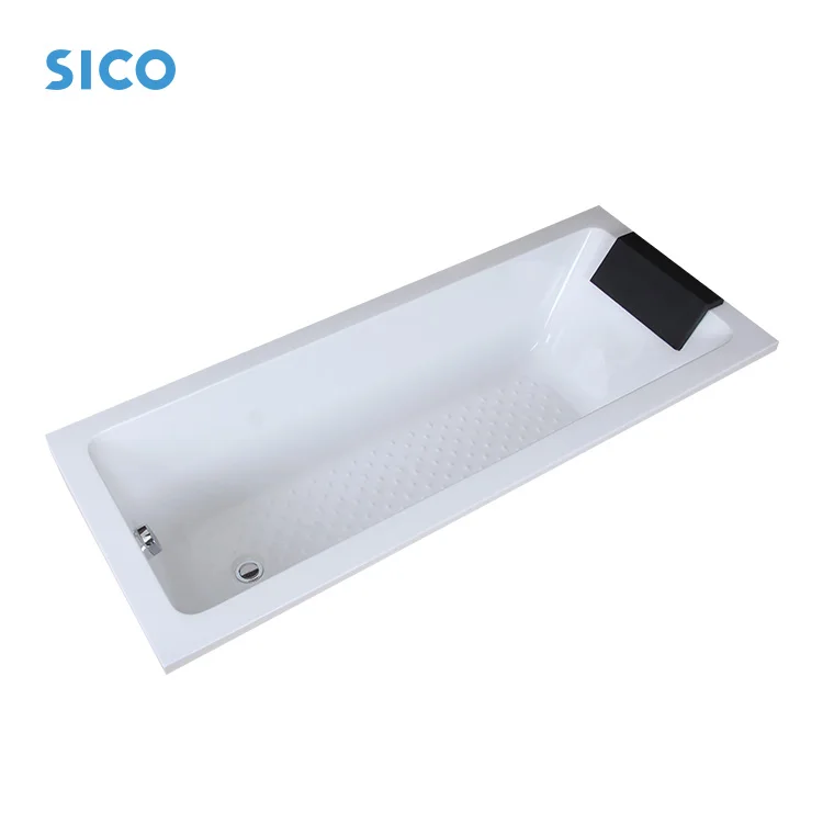 Современная Встроенная мраморная юбка SICO ванна для ванной искусственный камень смола встроенная