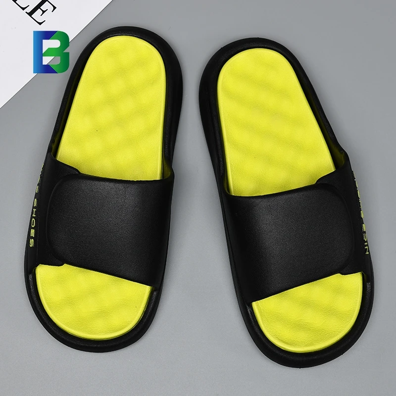 Outsole EVA Air Cushion Custom Men OEM Slides Slippers Mens Slides Slippers Rubber Sandals