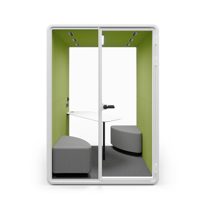 Movable Privacy Hotel Work Place Indoor Prefab Soundproof Meeting Office Pods Soundproof phone Booths