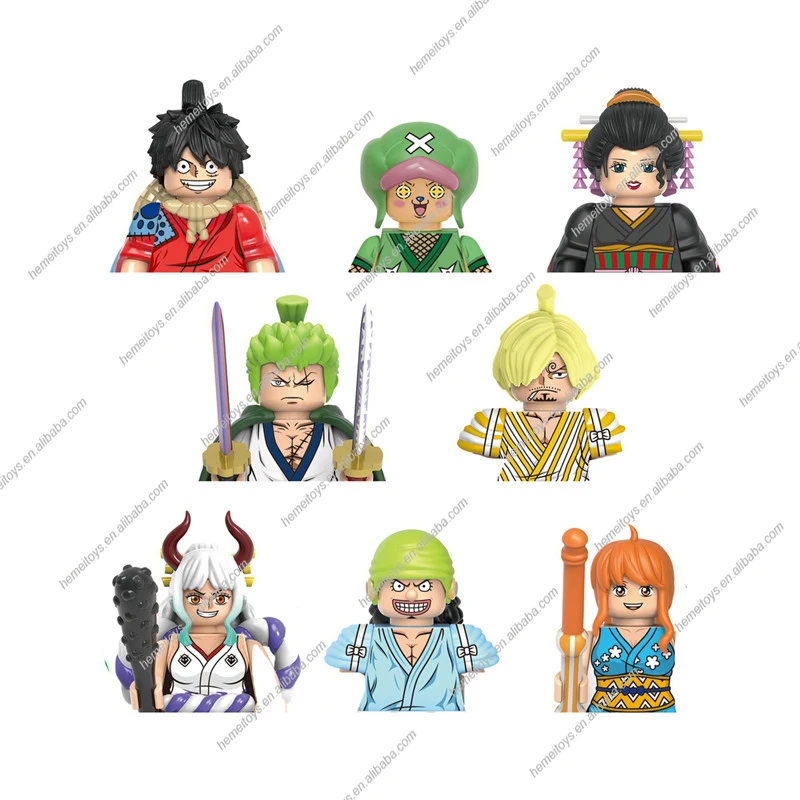 X0352 New Japanese Anime Cartoon Character plastic Mini Building Block Action Figure Educational Toy For Kids Juguetes Gift