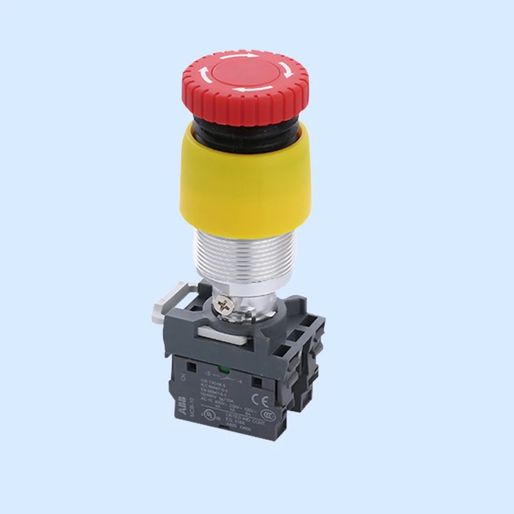 emergency stop button key aluminum alloy ex series atex  Ex d ip65 ip66 black plastic handle explosion proof switch