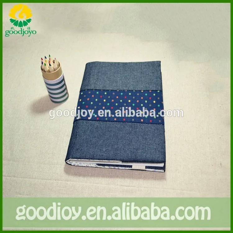 Customized Attractive Colorful Stretchable Fabric Book Cover And Color Canvas Fabric Book Cover