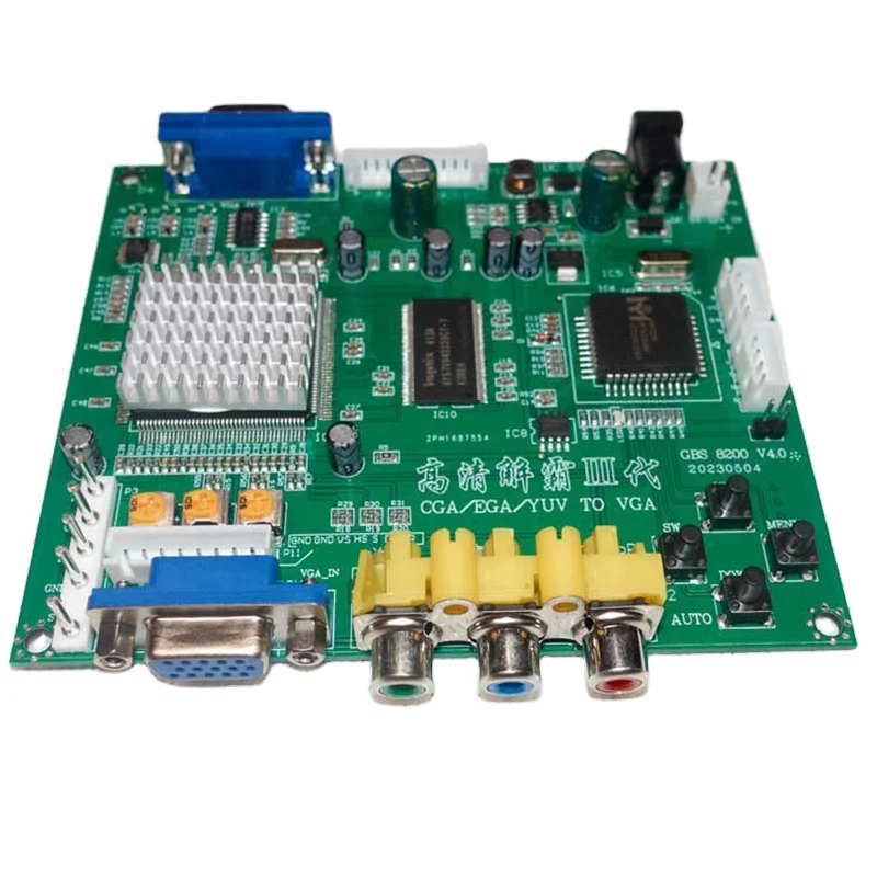 GBS-8200 CGA в VGA видео конвертер HD9800 V5.2 CGA/EGA/YUV видеоконвертер для игровых автоматов