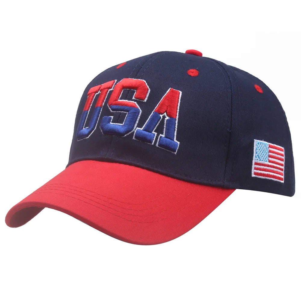 American Flag Baseball Classic USA Embroidered Hat Cap 100% Cotton 3d Embroidery Sports Baseball Caps