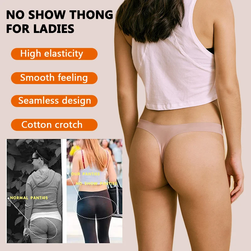 Sharicca High Quality Soft Seamless Thongs Ladies Underwear Panties G-String Tanga Women Panties