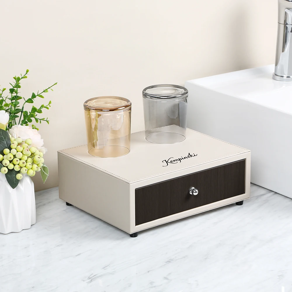 High quality PU leather pallet meeting menu clip luxury hotel facilities