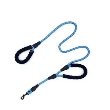 Pet Supplies 2024 new double handle leash paired with two foam hand pads Thick and firm lock head Customizable colors leash