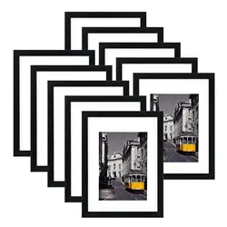 wholesale Hot Sale 4X6 8X10 11X14 12X16 16X20 4X4 6X6 8X8 10X10 black and white photo frames designs personalized picture frame