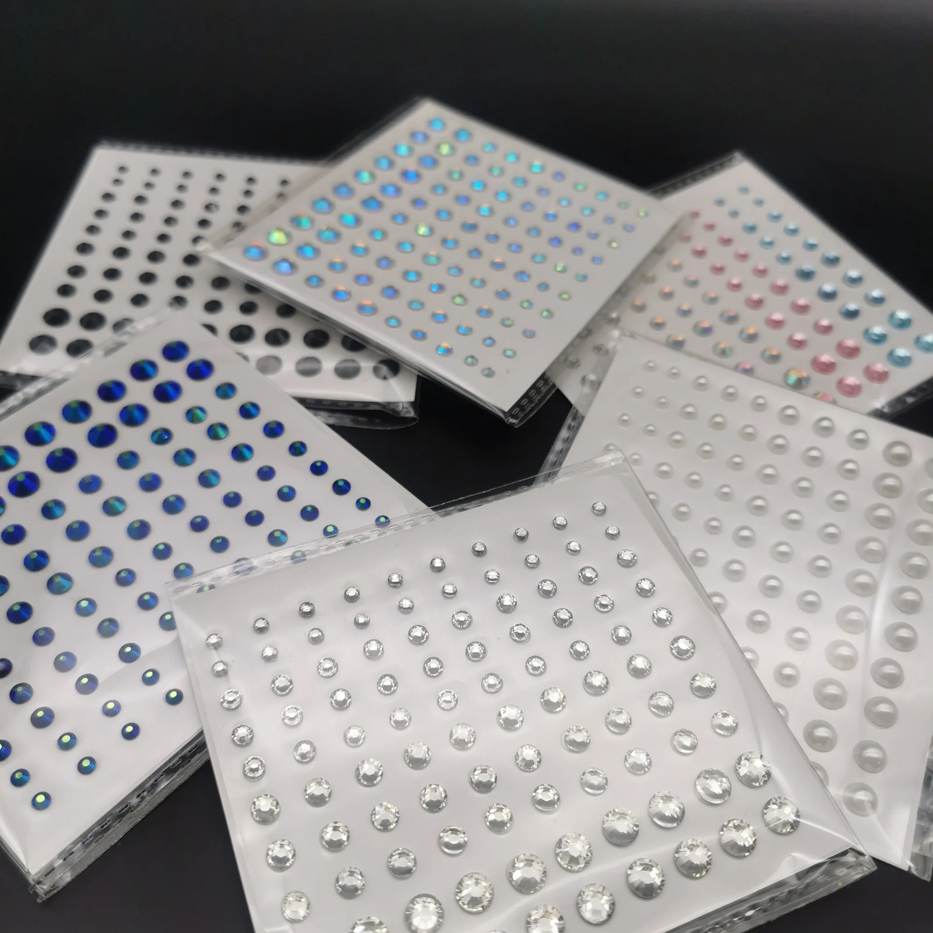 Acrylic phone Jewelry Pearl eyebrow face diamond makeup rhinestone stickers face decoration tear diamond color sequin eye shadow