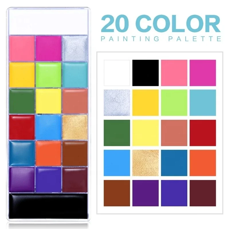 Professional body painting art face painting cream-based face painting palette