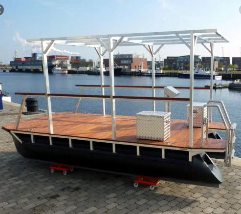 Floating Pontoon Boat Platform With Aluminum Structure