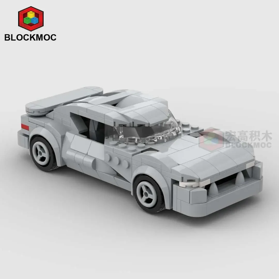 MOC Bricks Viper RT10 Roadster 1994 Racing Sports Car Vehicle Speed Champion Racer Building Blocks Garage Toy For Boys