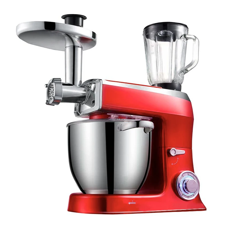 Industrial Stainless Steel Electric Food Mixer High Quality with Housing Structure and Flat Beater Includes Mixing Bowl