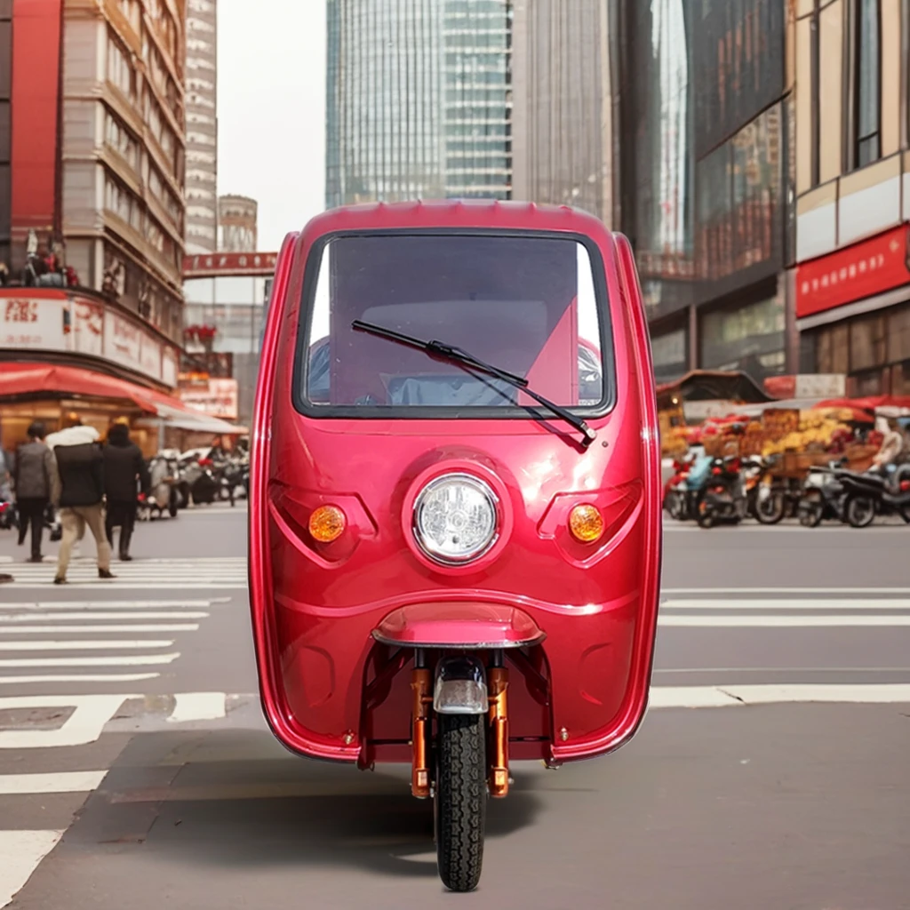 JINPENG High Quality Electric Tricycle Hot Sale 3-Wheel Delivery Cargo Trike 48V Motor Open Body Type Passenger EEC Certified