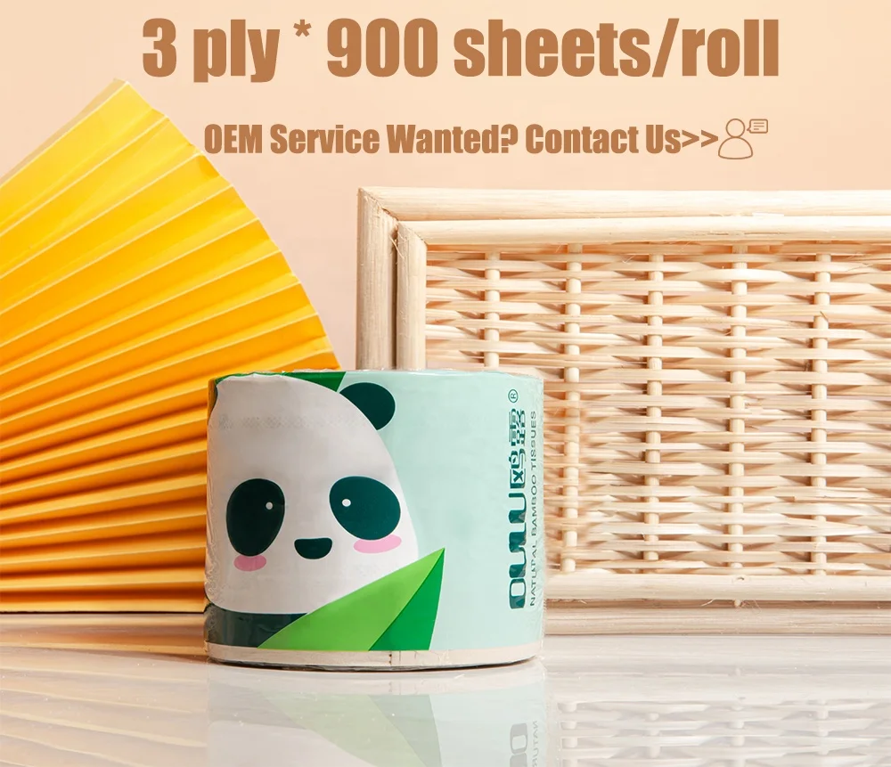 Eco Friendly Custom Logo Hygroscopic Toilet Paper Bath Bathroom Tissue