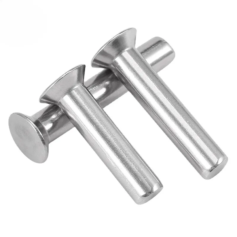 Stainless Steel INOX SS SUS 304 316 316L A2 A4 70 80 Round Thin Mushroom CSK Flat Countersunk Head Solid Rivet DIN 660 302 7338