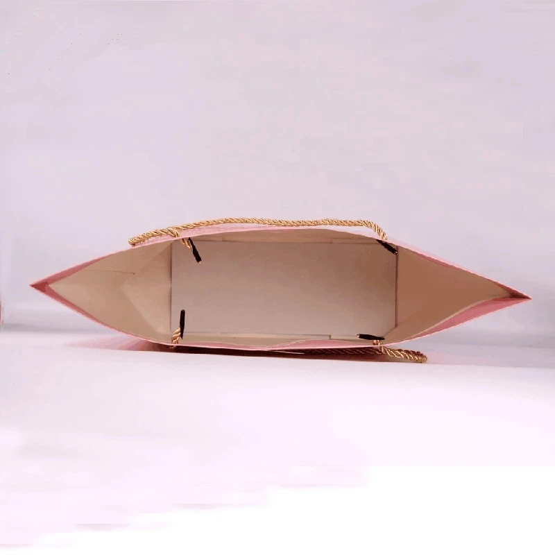 Custom Luxury Cardboard Gift Paper Bag with Logo Personalized Design Wedding Bag for Shopping and Jewelry