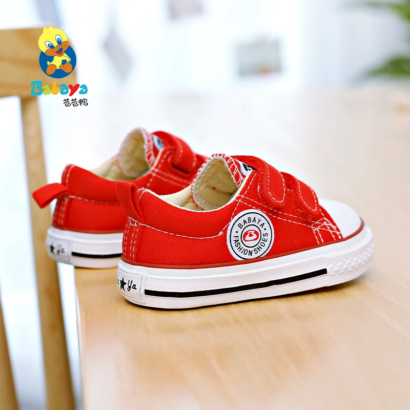 
2020 latest kids stylish fashion cute rubber sole canvas children shoes 