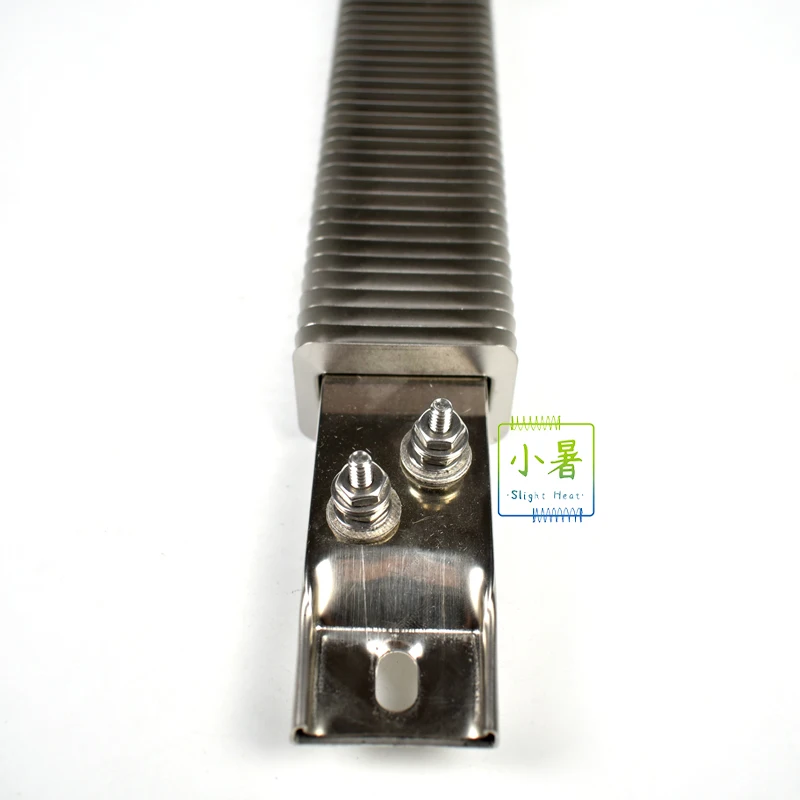 Slight heat 240v 750w ceramic insulated finned channel strip heater strip heating element