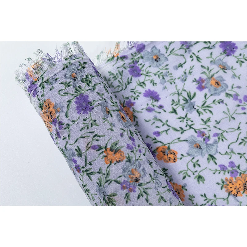 Customizable chiffon material high-quality printed fabric