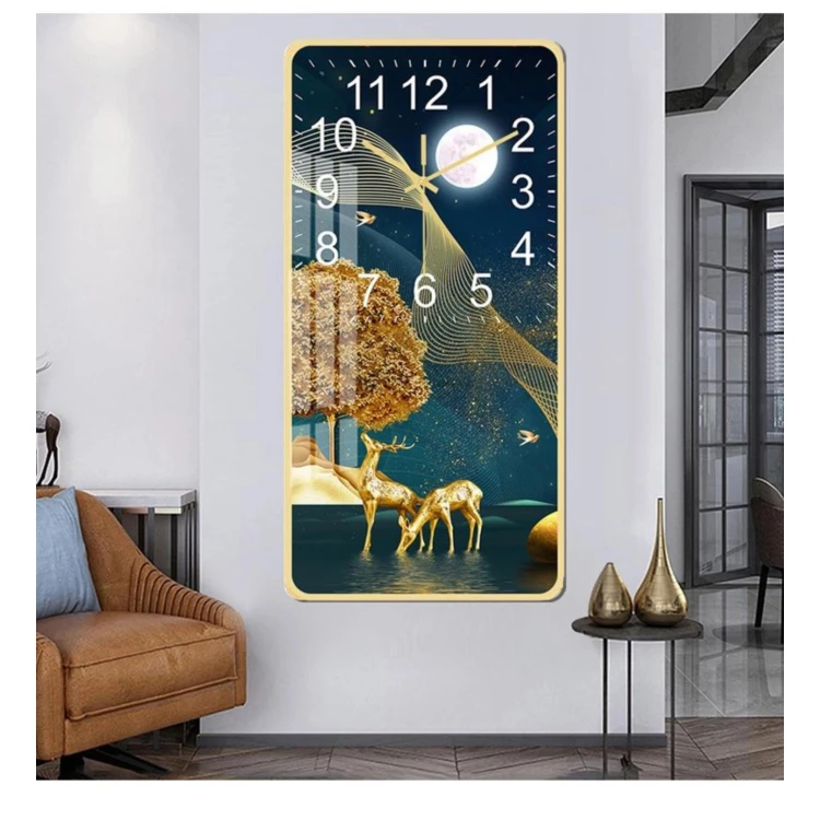Customize Pattern Home Decor Modern Adorns Gifts Room Art Pictures Wall Clock