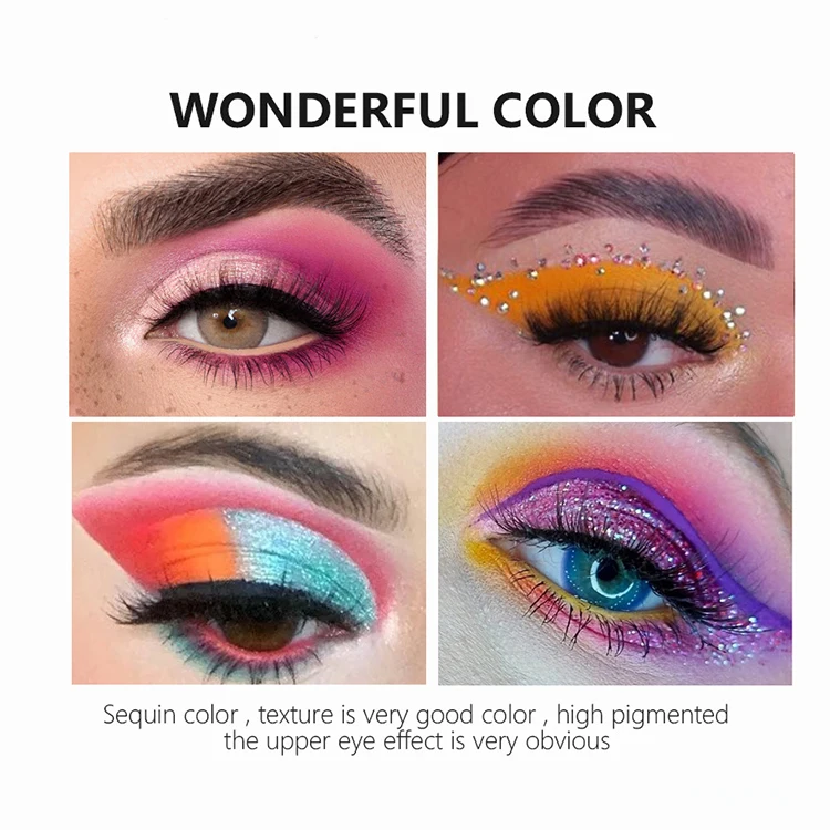 Students stage cosmetics Comic Con Cosplay party pink matte pearl glitter kids eye shadow palette kit eyeshadow sombra de ojos