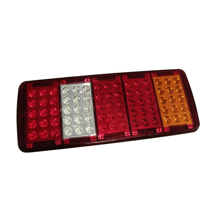 Waterproof Universal Clear Lens Truck Rear Tail Lights 24V For Trailer
