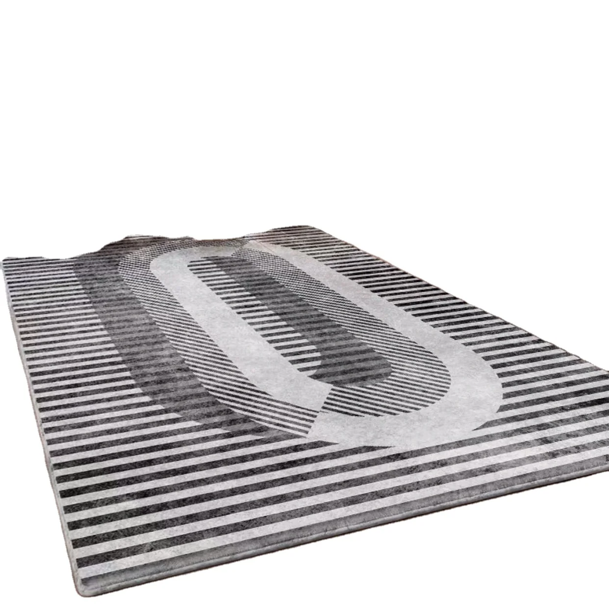 Ковер для гостиной в скандинавском стиле, современный и сдержанный ковер для чайного столика, прикроватный светильник для спальни, роскошная Геометрическая линия, готово