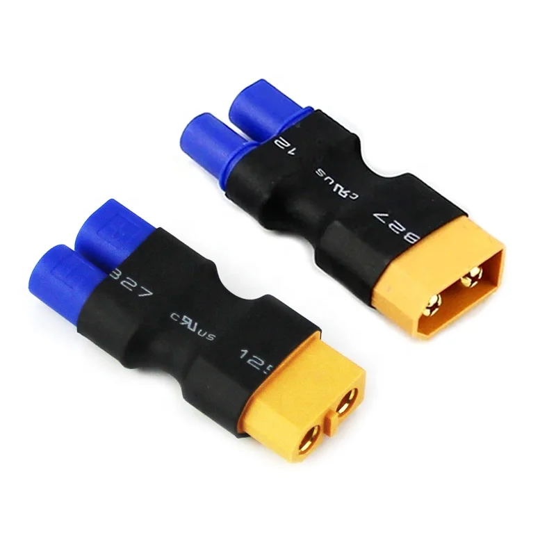 Amass XT60 to EC3 Plug No Wire Conversion Connector Adapter for RC Airplane Helicopter Lipo Battery Parts