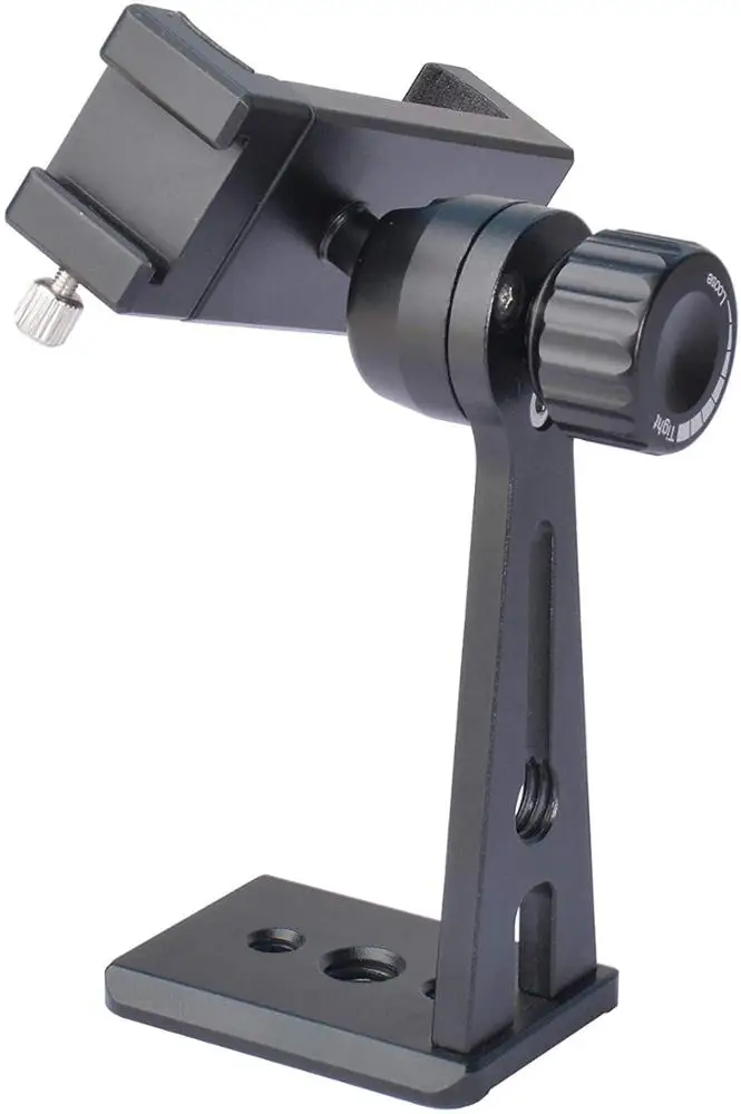 
Phone Holder for Tripod, Metal Cellphone Tripod Adapter 360 Degree Rotation Vertical Video Smartphone Bracket Clip for iPhone X Phone Holder for Tripod, Metal Cellphone Tripod Adapter 360 Degree Rotation Vertical Video Smartphone Bracket Clip for iPhone 