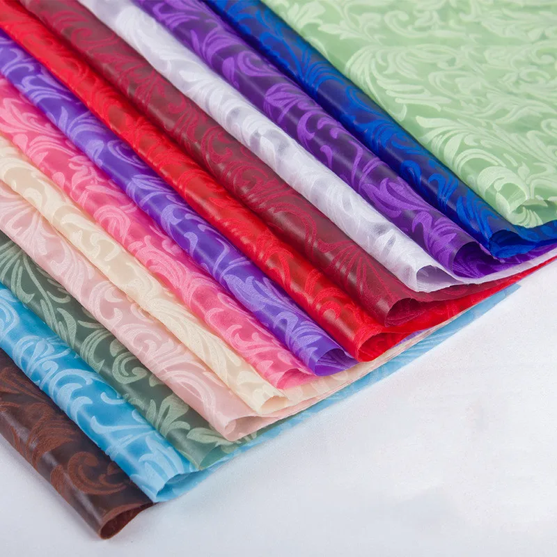Solid Florist Accessories Wholesale Thin Cotton Non Woven Wrapping Paper for Flower Christmas Apple