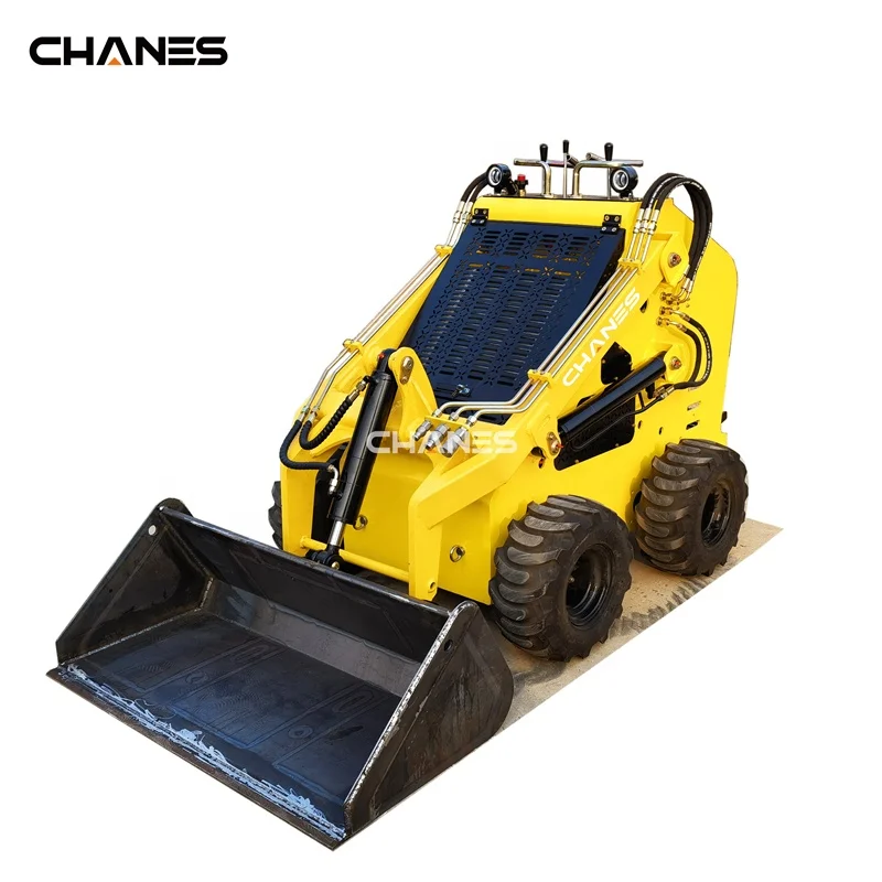 China 4x4 Mini Skid Steer Loader with Gas Wheel Drive Cheap Tracked Machine for Sale Includes R Accessories