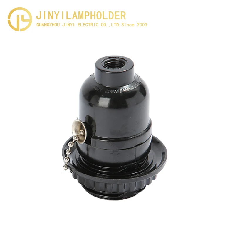 Factory Price E26 Lamp Holder 250V 250W Bakelite bulb holder With Pull Chain