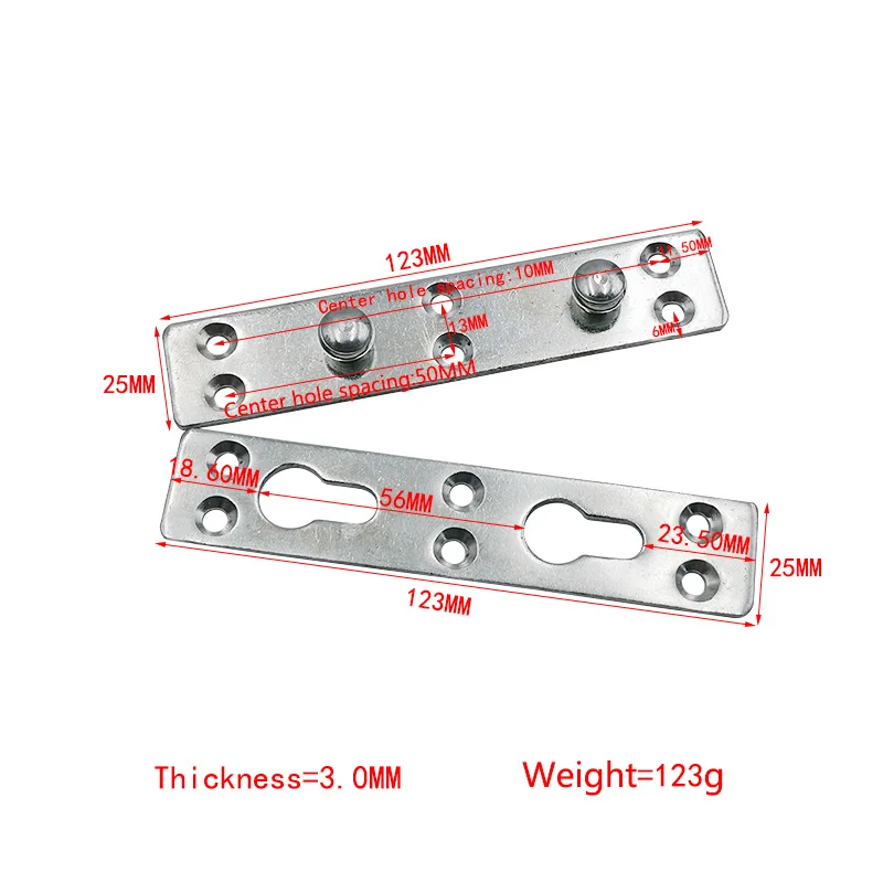 Thickened Bed Plug Connector Big Twist Nail Bed Hook Angle Code Furniture Hardware Two in One High Quality Metal Iron Free