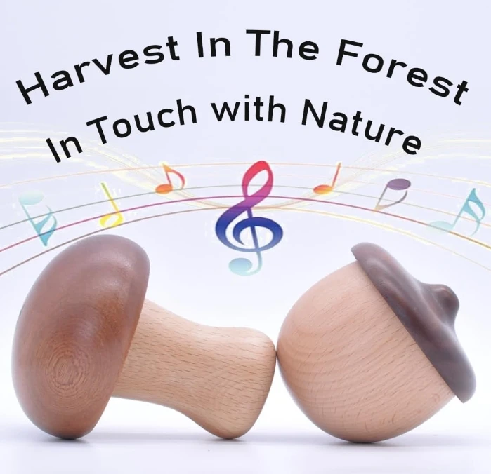 Acorn Handmade Walnut and Beech Wooden Music  Boys Gift  Handmade Music Boxes for Women Handmade Music Boxes Craft