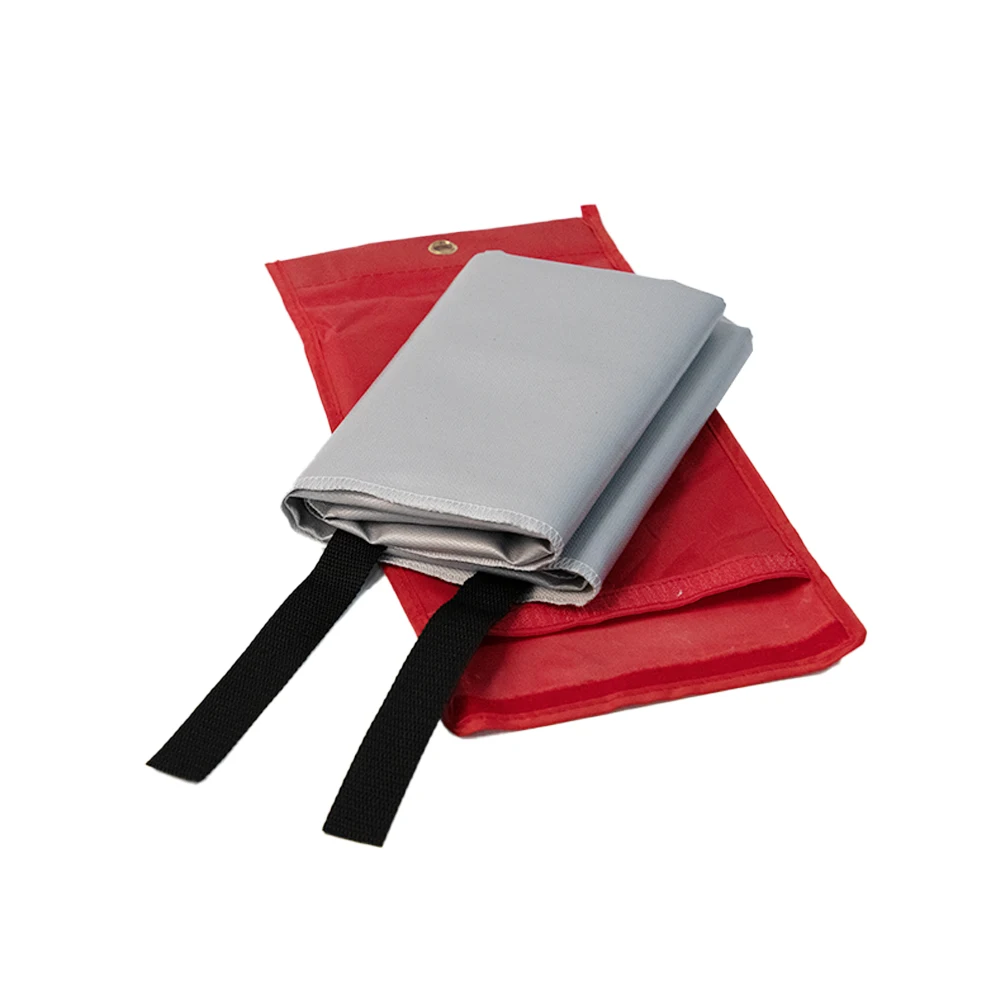 Direct Factory Sale Kitchen Emergency Fiberglass Fire Blanket Silicone Coated