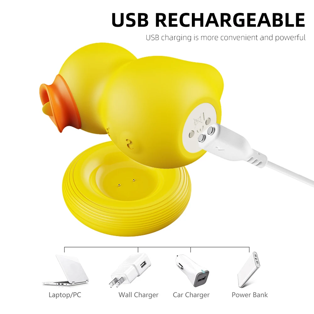 Sex Toys Female Products Woman Silicone Sex Toys Adult Vibrating Tongue Licking Duck Vibrator Heating Animal Vibrators