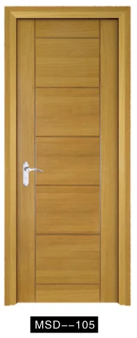 Top Manufacturer Internal Wood Door Hotel Bedroom Door Walnut Modern Interior Solid Wooden Room Door With Smart Lock
