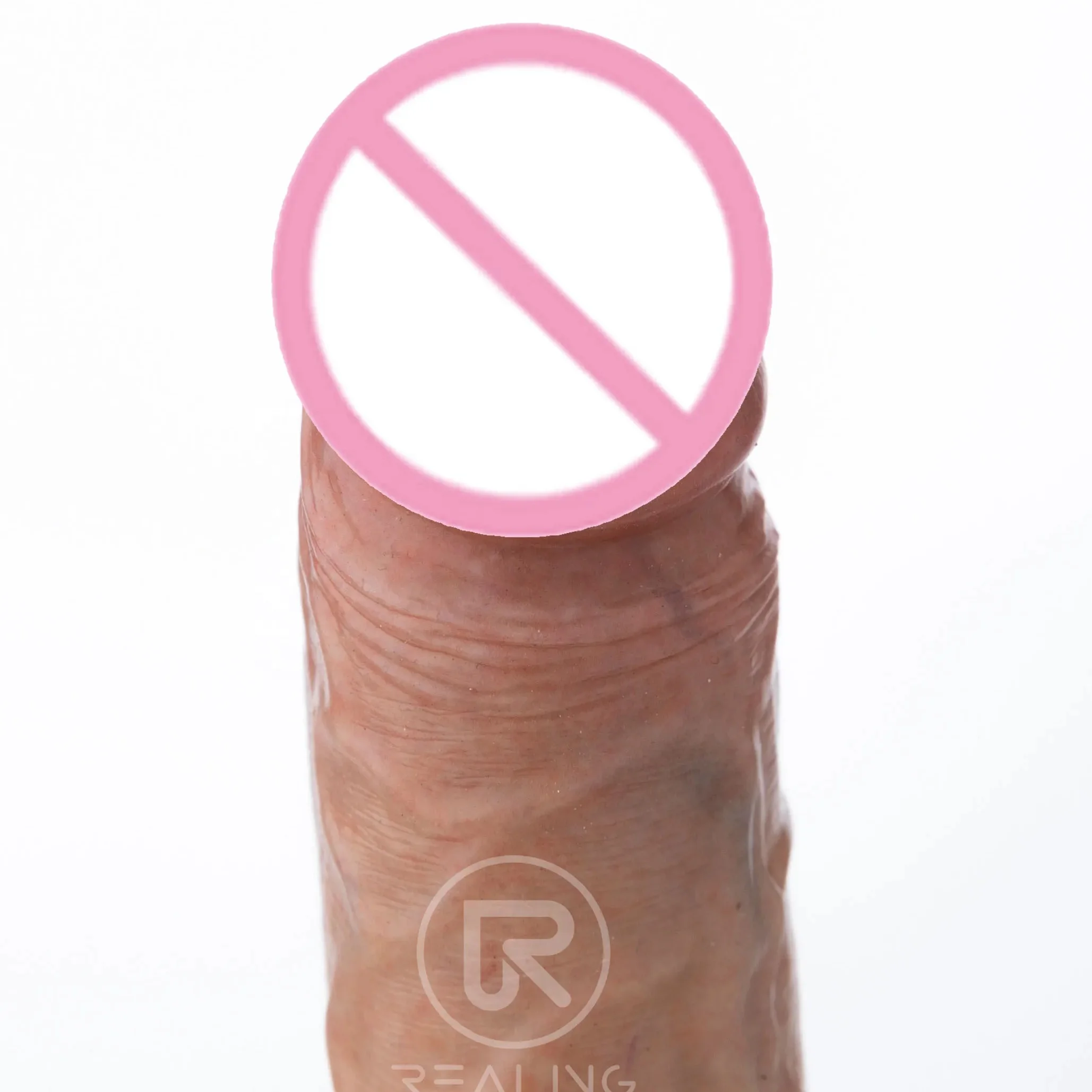 REALING Remote Thrusting 8.6inch Lifelike Suction liquid silicone dildo artificial penis Vibrator sex toys for woman  video