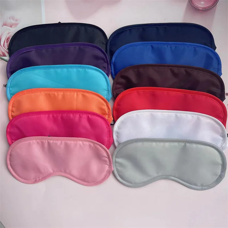Soft Breathable Blackout Cover Sleeping Airplane Eye Mask with Nose Pad and Elastic Strap