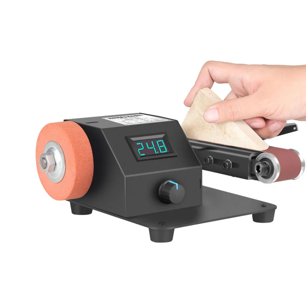 350W Belt Sander Electric Sanding Polishing Machine Grinding Sander Grinder Small Sand-belt Machine