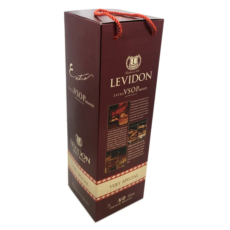 Luxury Cardboard paper Packaging  Glass Wine box sliver foil board paper champagne box UV printing reverse UV boxes