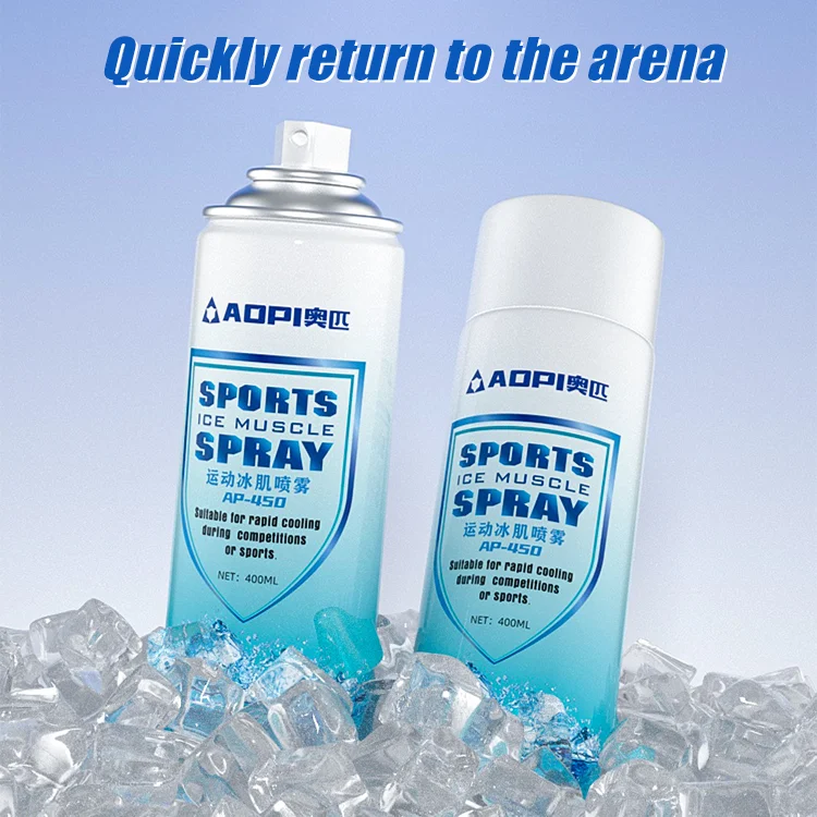 exercise cooling ice muscle spray football training pain relief spray knee pain relief sports ice spray