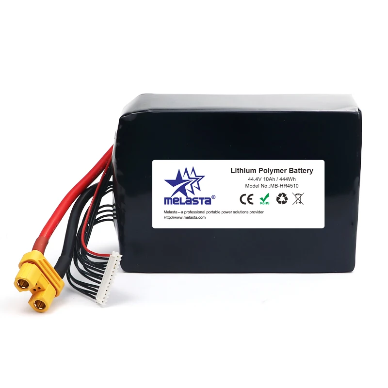 Melasta Hot Selling High-Performance Battery 44.4v 12s 10000mah 16000mah 15c 30c Fpv Drone Battery For Agriculture Aircraft