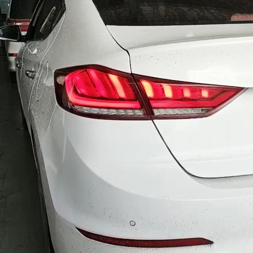 Автомобильный Стайлинг светодиодный задний фонарь для Hyundai Elantra 2017 2018 2019 DRL динамический сигнал тормоз автомобильные