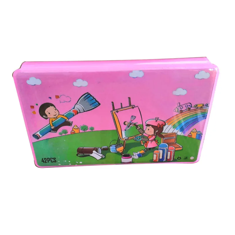  42PCS water color Painting Drawing Deluxe Kids Gift Cover Custom stationery marker pen Color Art