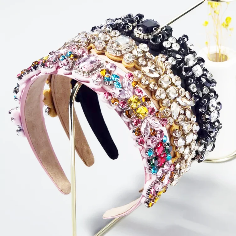 Повязка для волос Lux Jewelry, украшения для волос для танцев и выступлений, повязка для волос со стразами, цветная повязка для волос с бриллиантами