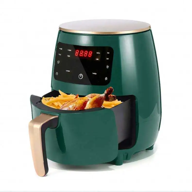 Electric Digital Air Fryer Stainless Steel Household Appliance Oven and Frying Machine Square Shape